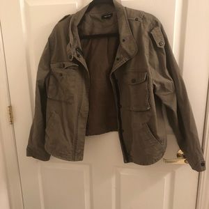 Torrid vintage olive green utility jacket